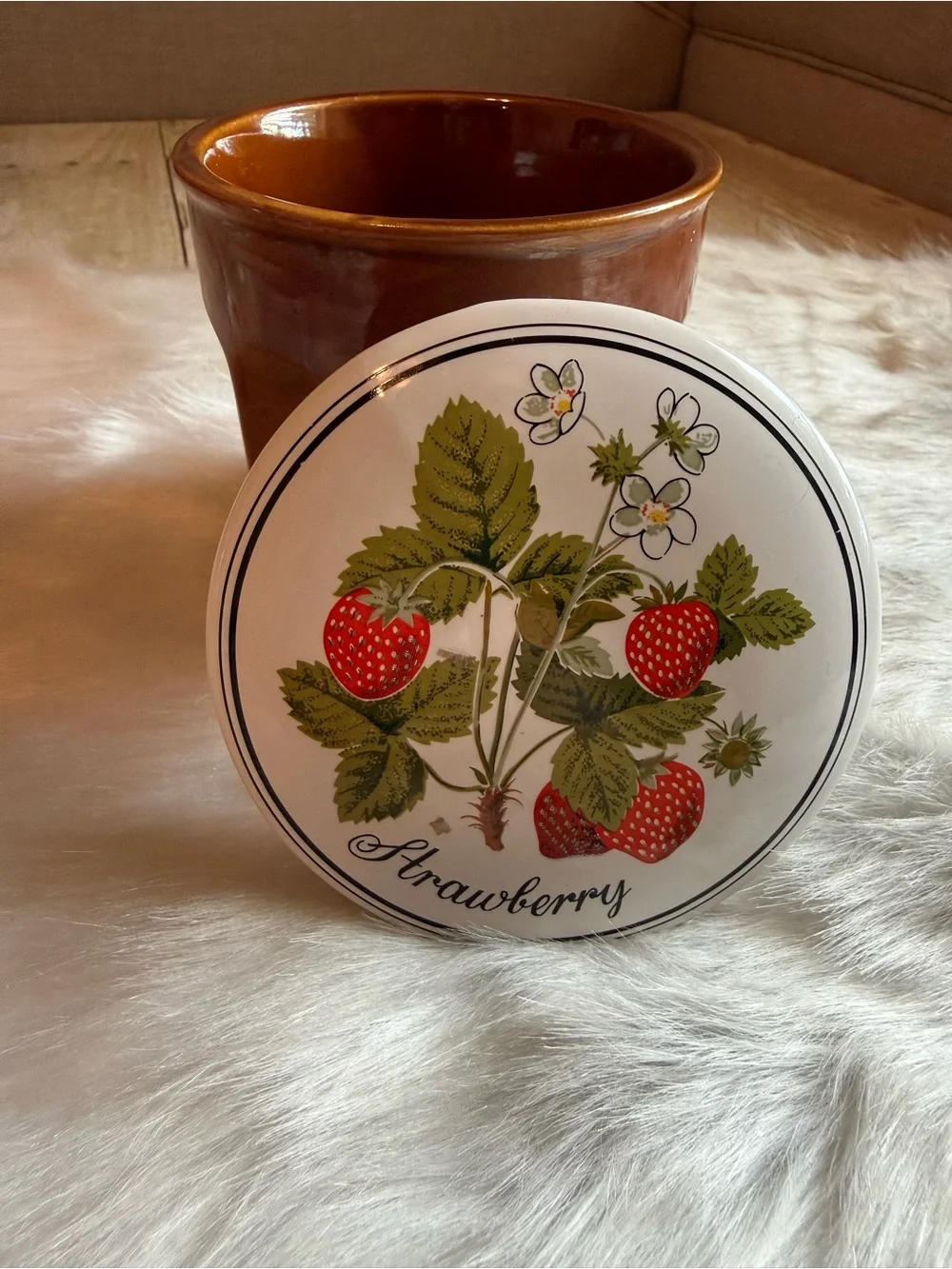 Vintage Gailstyn Sutton Strawberry Jam Jar Collectible
